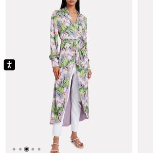 PatBO Samba High Low Ruffle Tunic Top Womens Small Dress Coverup